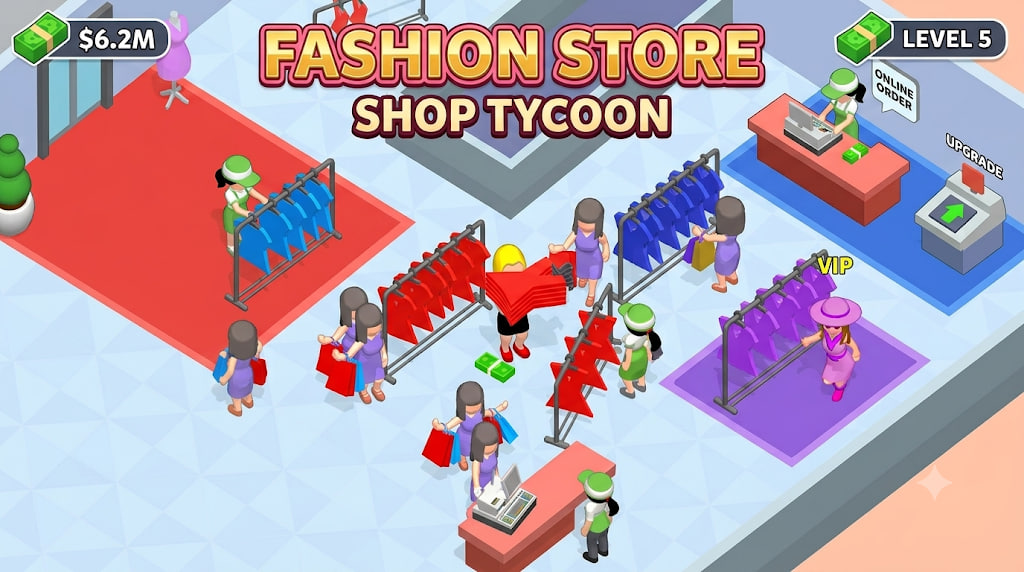 Fashion Store Shop Tycoon - Available on CrazyGames