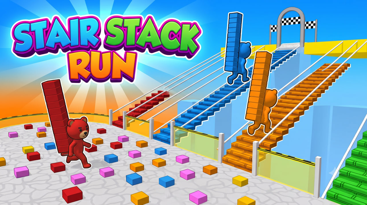 Stair Stack Run - Bridge Race - Stack Stairs and win the match